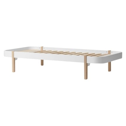 Oliver Furniture® Dječji krevetić Lounger Bed 90x200 White/Oak